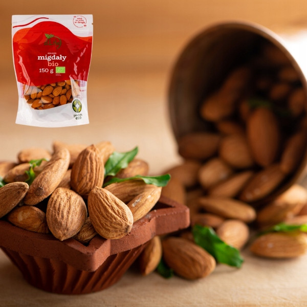 BIOLIFE Migdały Ekologiczne BIO Zdrowa Przekąska Wysoka Jakość 150g