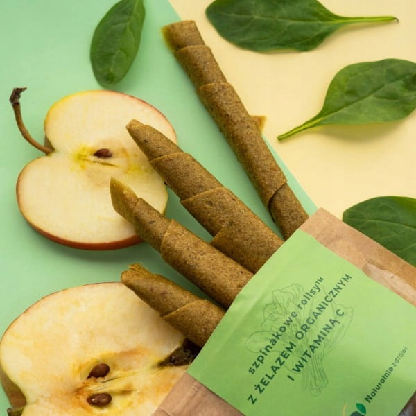 Rollsy SZPINAKOWE z Witaminą C 50g Naturalnie Zdrowi