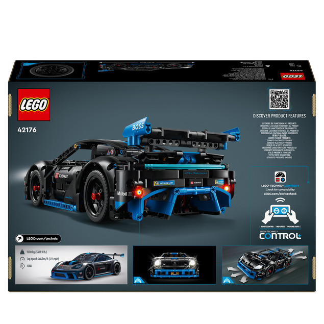 LEGO Technic 42176 Samochód Wyścigowy Porsche GT4 e-Performance Zdalnie Sterowany Control+