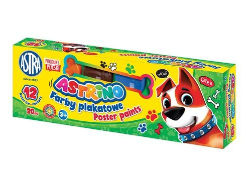 ASTRA Farby Plakatowe 12 Kolorów Astrino