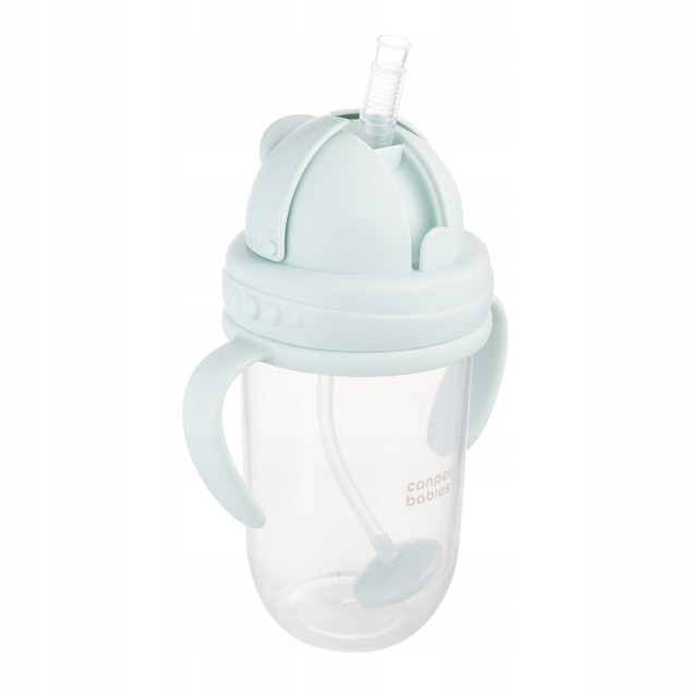 Kubek niekapek z obciążoną słomką 270 ml Canpol Babies