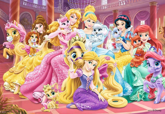 Puzzle Ravensburger Premium Puzzle 24 elementów Przyjaciele księżniczek