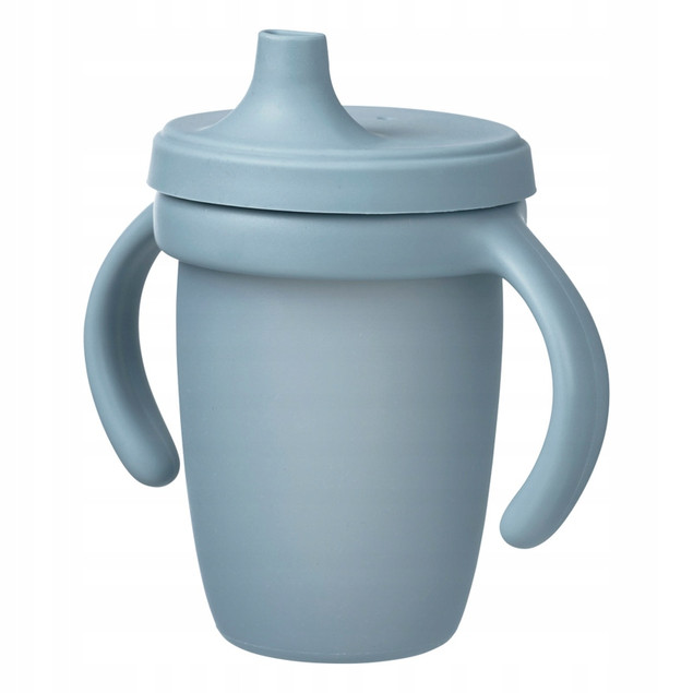Kubek do nauki picia b.box 240 ml z ustnikiem silikonowy błękitny 6m+