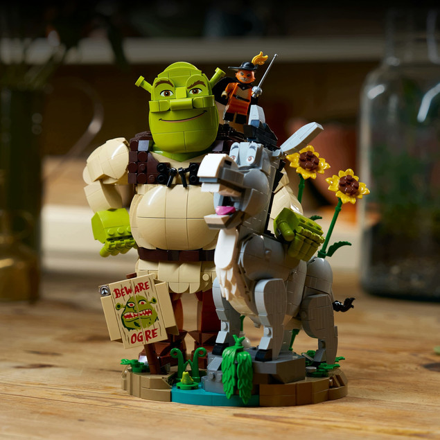 LEGO 72423 Shrek, Osiołek i Kot w Butach – Zestaw Kolekcjonerski dla Dorosłych