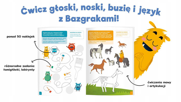 Bazgraki i gimnastyka języka. Ćwiczenia logopedyczne. Kapitan Nauka