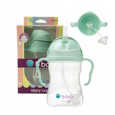 b.box Bidon ze słomką Gelato Pistachio 6 m+ 240 ml