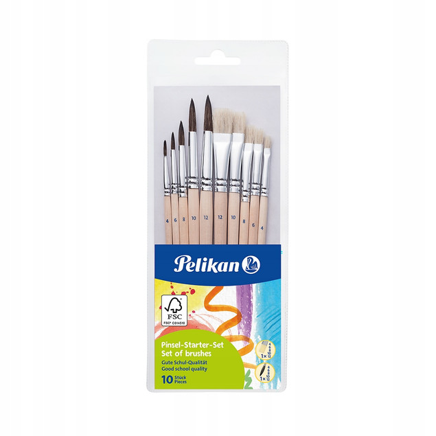 OXFORD PELIKAN WYPRAWKA SZKOLNA PLASTYCZNA 10 ELEMENTÓW + 2 GRATIS