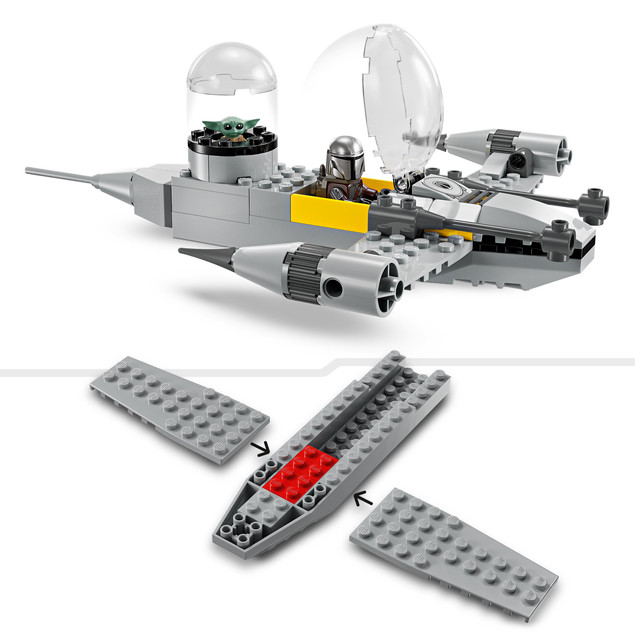 LEGO Star Wars Myśliwiec N-1 Mando i Grogu (75410) | Zestaw dla Dzieci 4+