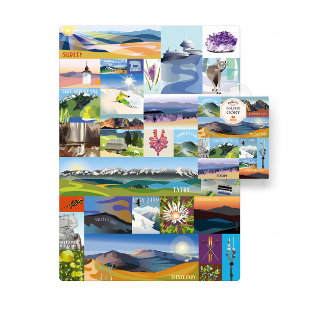 Puzzle CzuCzu Puzzlove Polskie Góry 1000 elementów Kartonowe