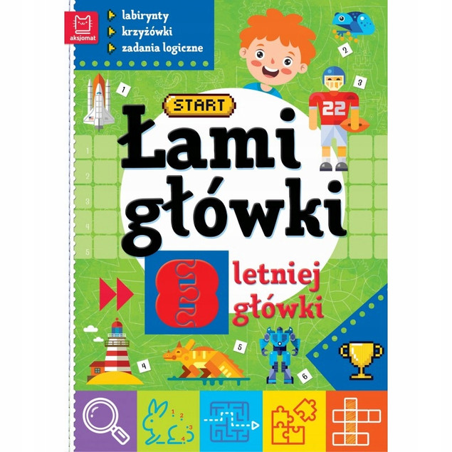 Zestaw Książek Łamigłówki Aksjomat – Labirynty, Krzyżówki, Zadania Logiczne