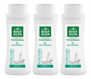 3x BIAŁY JELEŃ Żel Pod Prysznic KOZIE MLEKO 300 ml