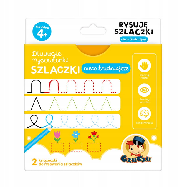 Dłuuugie Rysowanki Rysuję SZLACZKI Nieco Trudniejsze 4+ CzuCzu