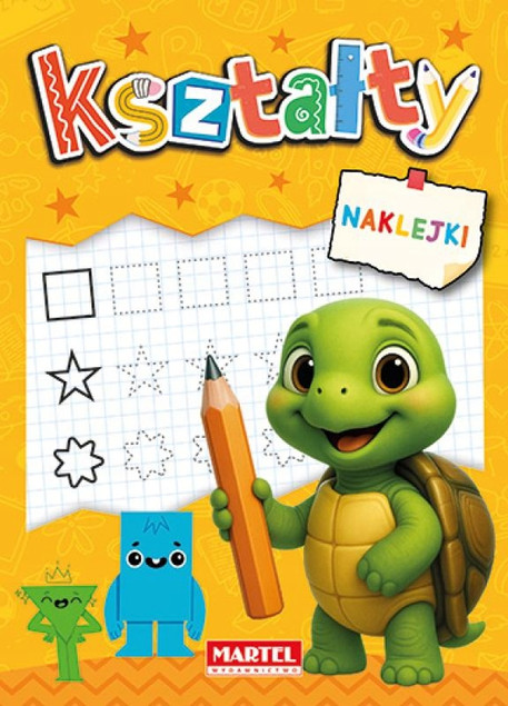 Kolorowanka z Naklejkami Edu KSZTAŁTY Martel