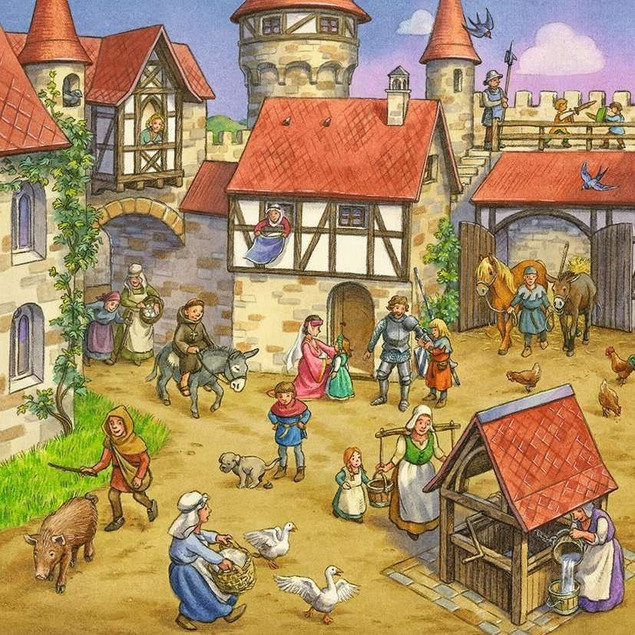RAVENSBURGER Puzzle 3x49 Rycerze 051502 dla dzieci 5+