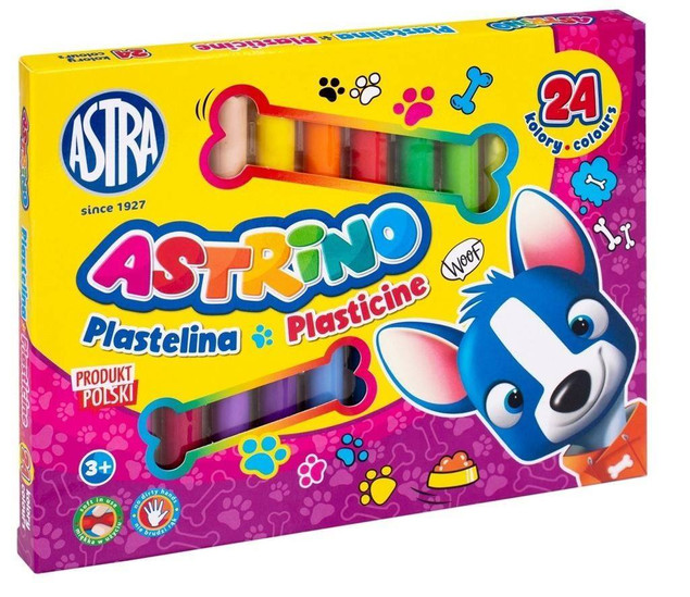 Plastelina 24 kolory Astrino