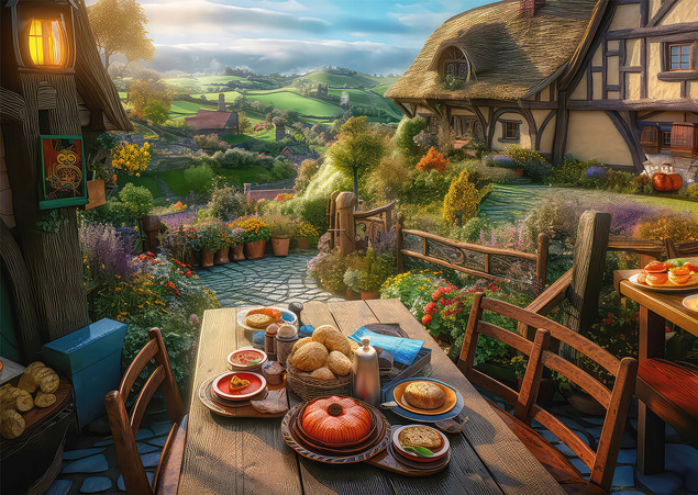 Puzzle Schmidt Spiele 1000 el. Śniadanie na Świeżym Powietrzu Premium Quality