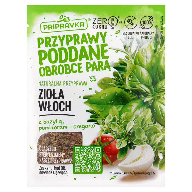 Przyprawa Zioła Włoskie z Bazylią Pomidorami i Oregano Naturalna Pripravka