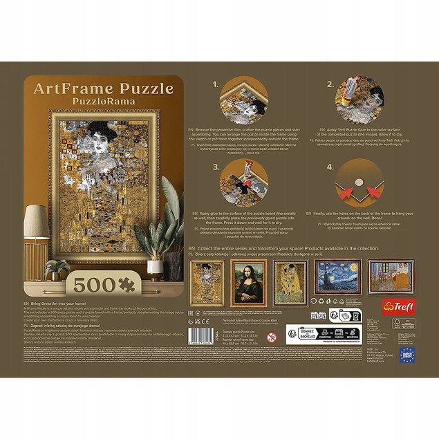 Trefl Puzzle 500 el. Puzzlorama, Adele Bloch-Bauer I, Gustav Klimt
