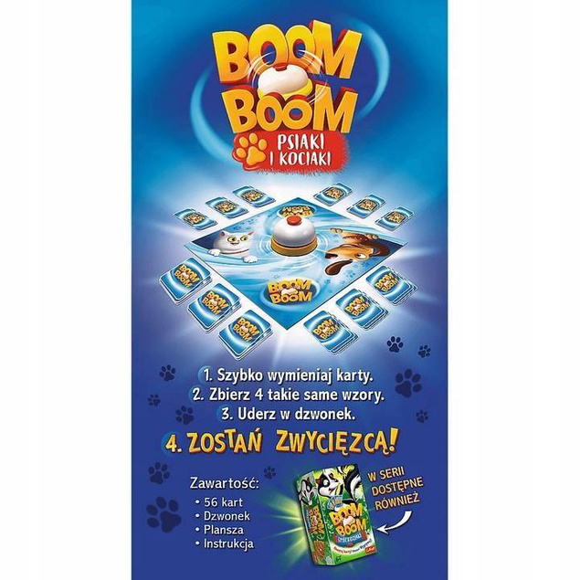 Boom Boom Psiaki I Kociaki Gra Planszowa Trefl 01909