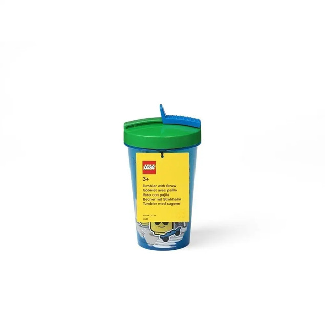 Kubek LEGO ze Słomką 500 ml - Szczelny Bidon Dziecięcy