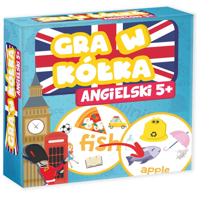 Zawartość pudełka Gra w Kółka Angielski 5+ Kangur