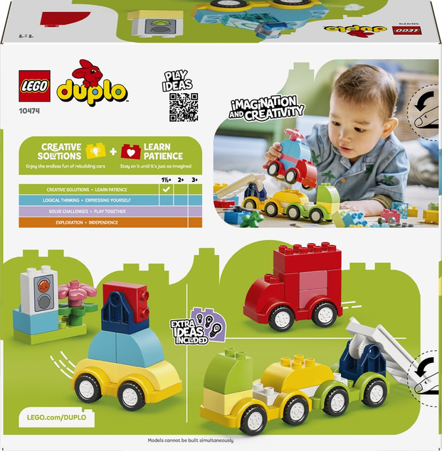 LEGO Duplo 10474 Kreatywne Pojazdy – Zestaw Klocków dla Maluchów