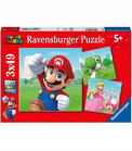 Puzzle dla dzieci 3x49 el. Super Mario Ravensburger