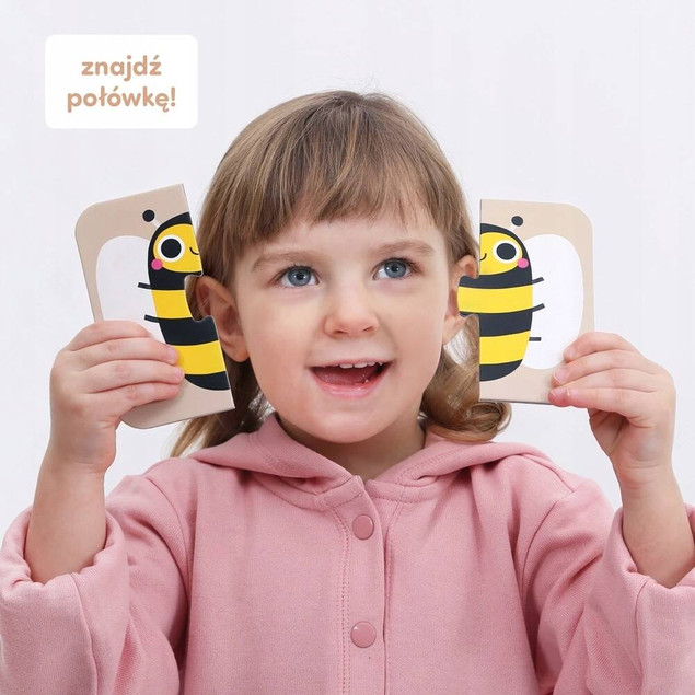 Puzzle Układam połówki Zwierzęta Bright Junior Media