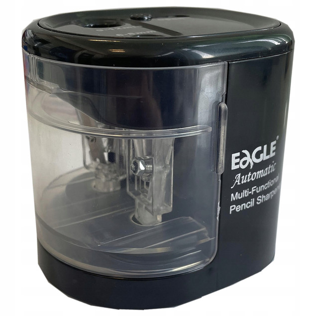 Temperówka ELEKTRYCZNA Baterie USB Podwójna Czarna 6-8/9-12 mm EAGLE
