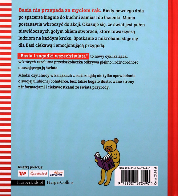 Basia i Zagadki Wszech Świata Mikroby Zofia Stanecka 3+ HarperKids