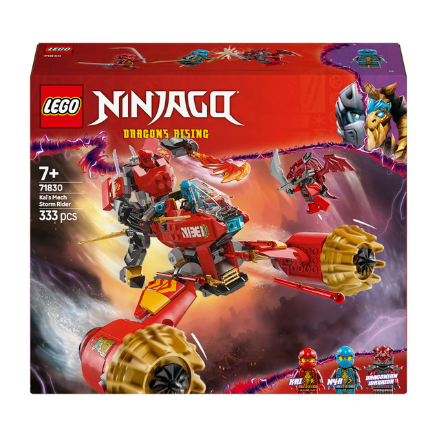 Klocki LEGO Ninjago 71830 Burzowy Jeździec-Mech Kaia 2w1 Ruchome Części