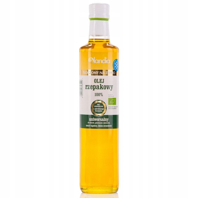 Olej rzepakowy Olandia ekologiczny nierafinowany 500 ml