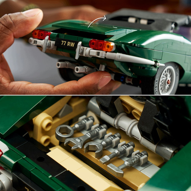 LEGO Icons 11381 Jaguar E-Type – Klasyczny Model Samochodu dla Dorosłych