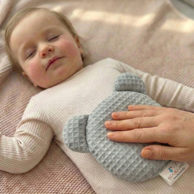 BOCIOLAND Termofor z PESTEK WIŚNI Medyczny Antyalergiczny Na Ból SZARY 180g