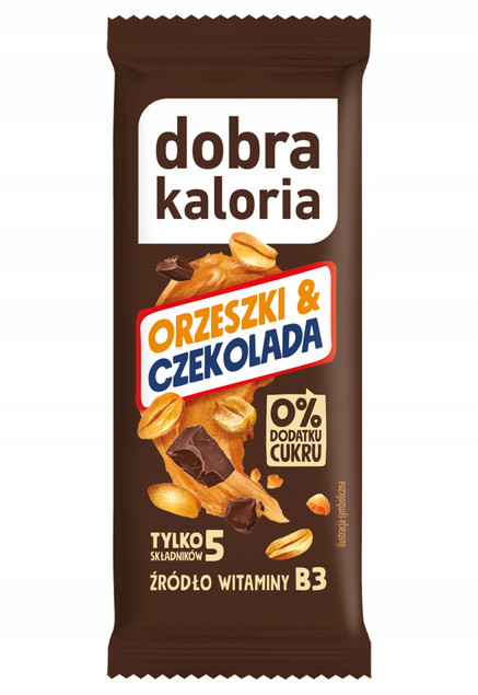 Baton czekoladowo-orzechowy bez cukru 35g