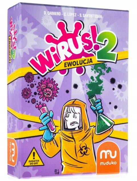 Zestaw Wirus! + Wirus! 2: Ewolucja Gra Karciana 8+ Muduko