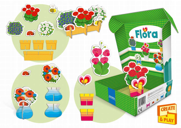 Flora GRANNA Praca Zbiorowa: Zestaw Kreatywny Kwiaciarnia DIY 3+