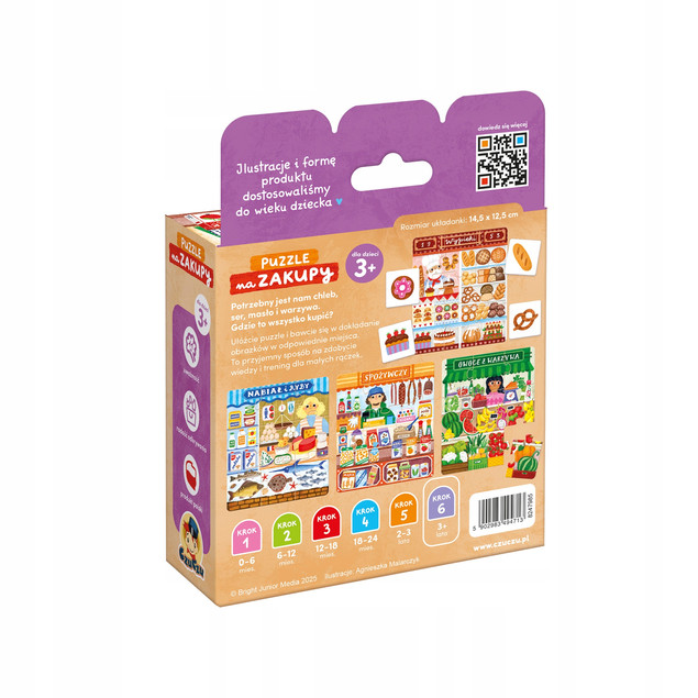 CzuCzu Puzzle 36 el. "Na Zakupy" z Grą Edukacyjną