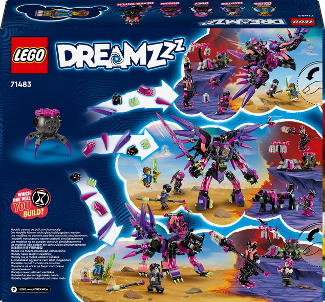 LEGO DREAMZzz 71483 Stwory z koszmarów Nigdywiedźmy Kruk Wilkołak DoomBlob