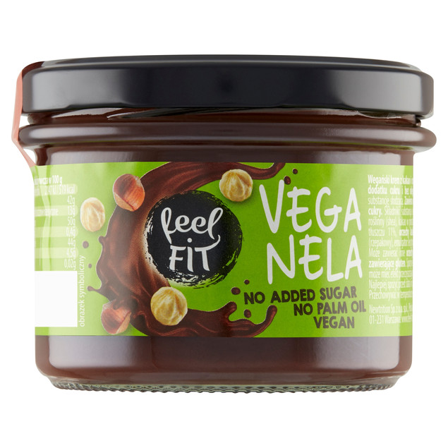 Feel FIT Veganela Wegański krem orzechowo-kakaowy bez dodatku cukru 200 g
