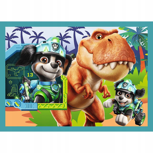 Trefl Puzzle 4w1 Psi Patrol, Historie z wyspy dinozaurów