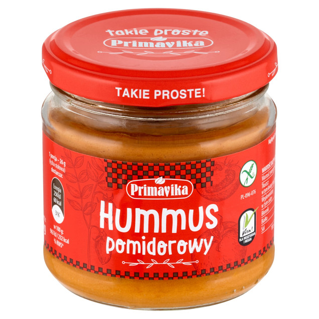 Hummus Pomidorowy Bezglutenowy Primavika 160 g