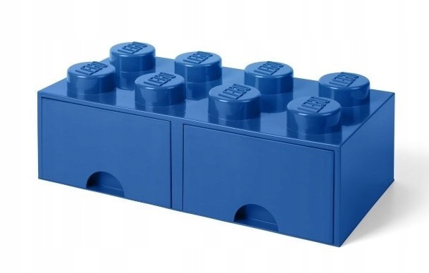 LEGO Pojemnik z Szufladami Klocek 2x4 Niebieski Organizer