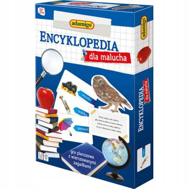 Gra Planszowa Adamigo Encyklopedia dla Malucha Quiz Edukacyjna 5+