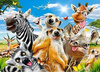 PUZZLE 260 UKŁADANKA ZWIERZĘTA AFRYKI SAFARI ZEBRA ŻYRAFA SELFIE 8+ CASTOR