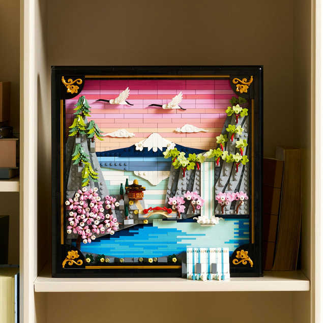 LEGO Art Japoński Krajobraz z Górą Fuji i Kwitnącą Wiśnią 31218 (1892 el.)