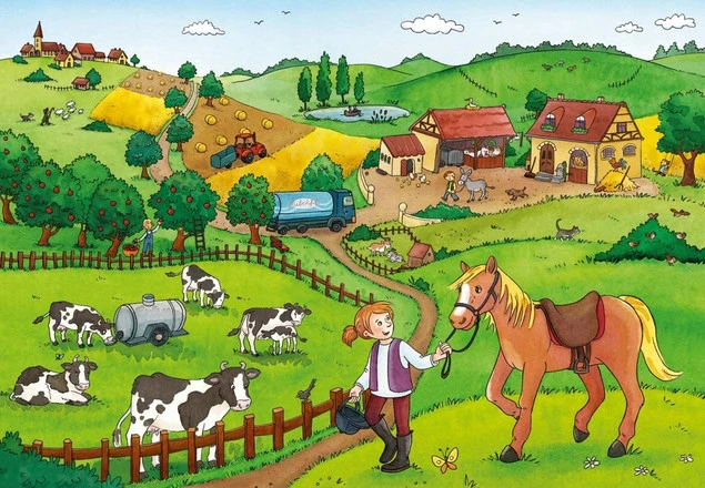 Puzzle Ravensburger Praca na farmie