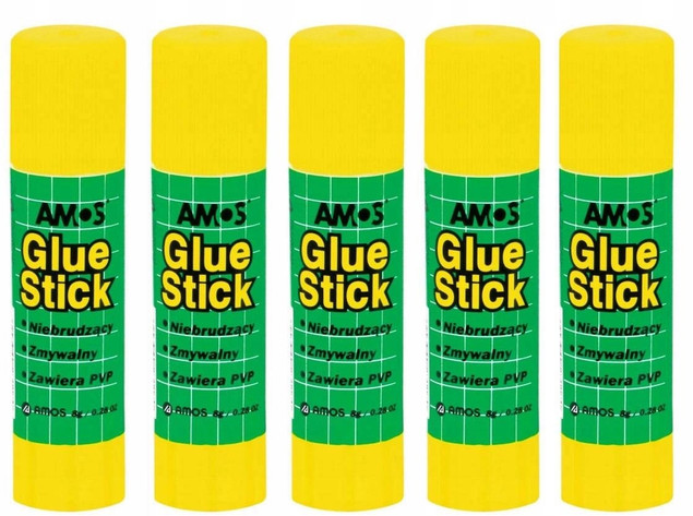 5x Amos Klej w sztyfcie 8 g