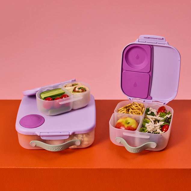 B.box Pudełko na Przekąski Średnie Sugar Plum - Lunchbox dla Dzieci 1L