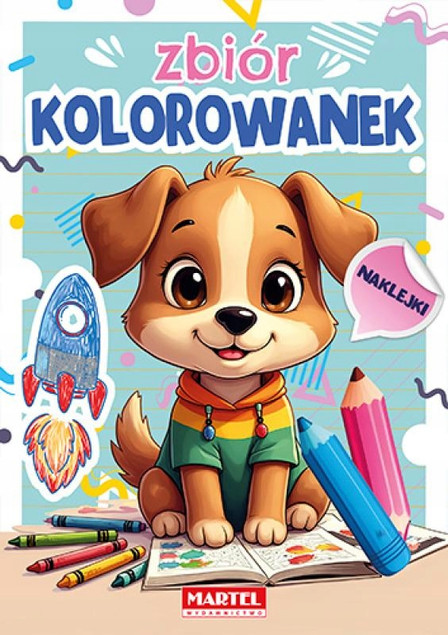 Zbiór KOLOROWANEK z Naklejkami Martel